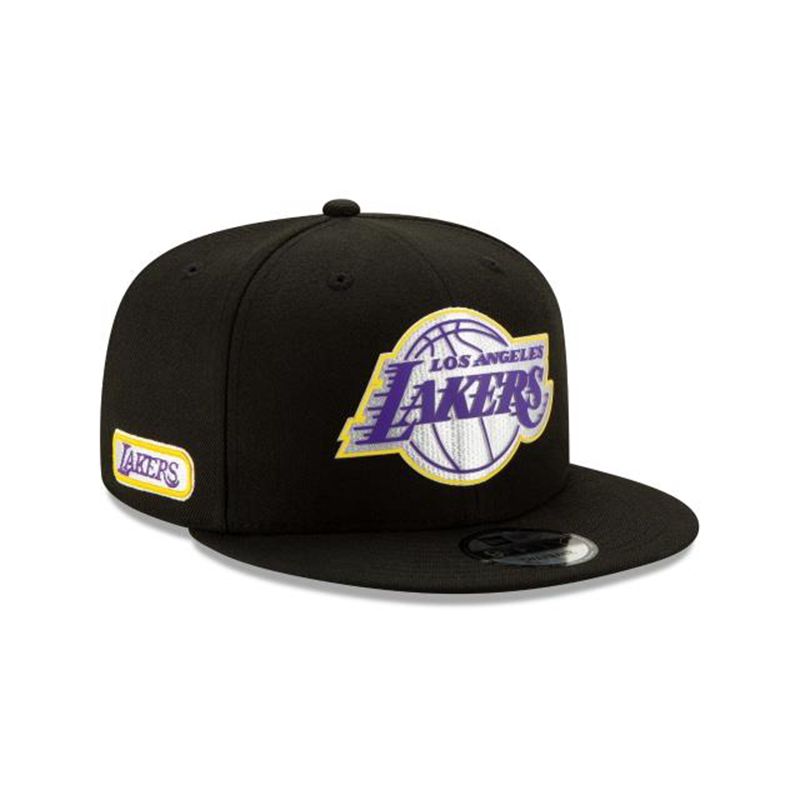 NBA Los Angeles Lakers Authentics Half Series 9Fifty Snapback (NTF7564) - Black New Era Caps